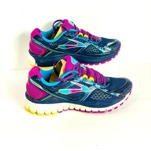 Brooks Womens Ghost 8 Blue Purple Athletic Running Shoes 1201931B431 Size 8